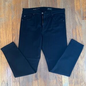 AG Black High Rise Farrah Skinny Jeans